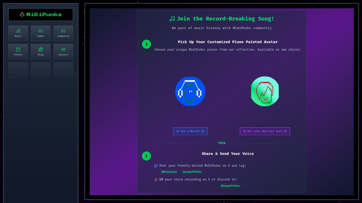 MiDiPunkz Platform