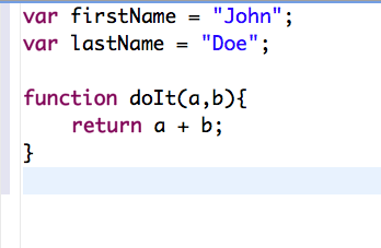 Source File Definition - JavaScript function and variable definitions that become available through dependency comments
